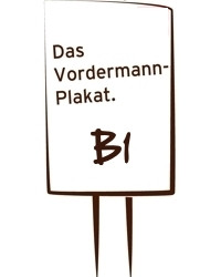 Vordermann-Plakat B1